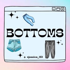 BOTTOMS: skirts, shorts, jeans, skorts, jean shorts